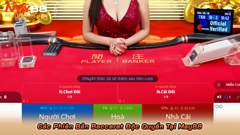 Các Phiên Bản Baccarat Độc Quyền Tại May88